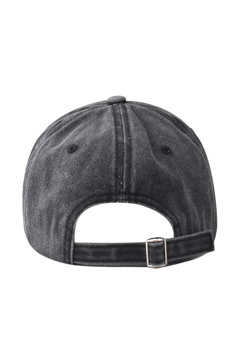 Zapora Grey LA Embossed Denim Cap for Urban Sophistication