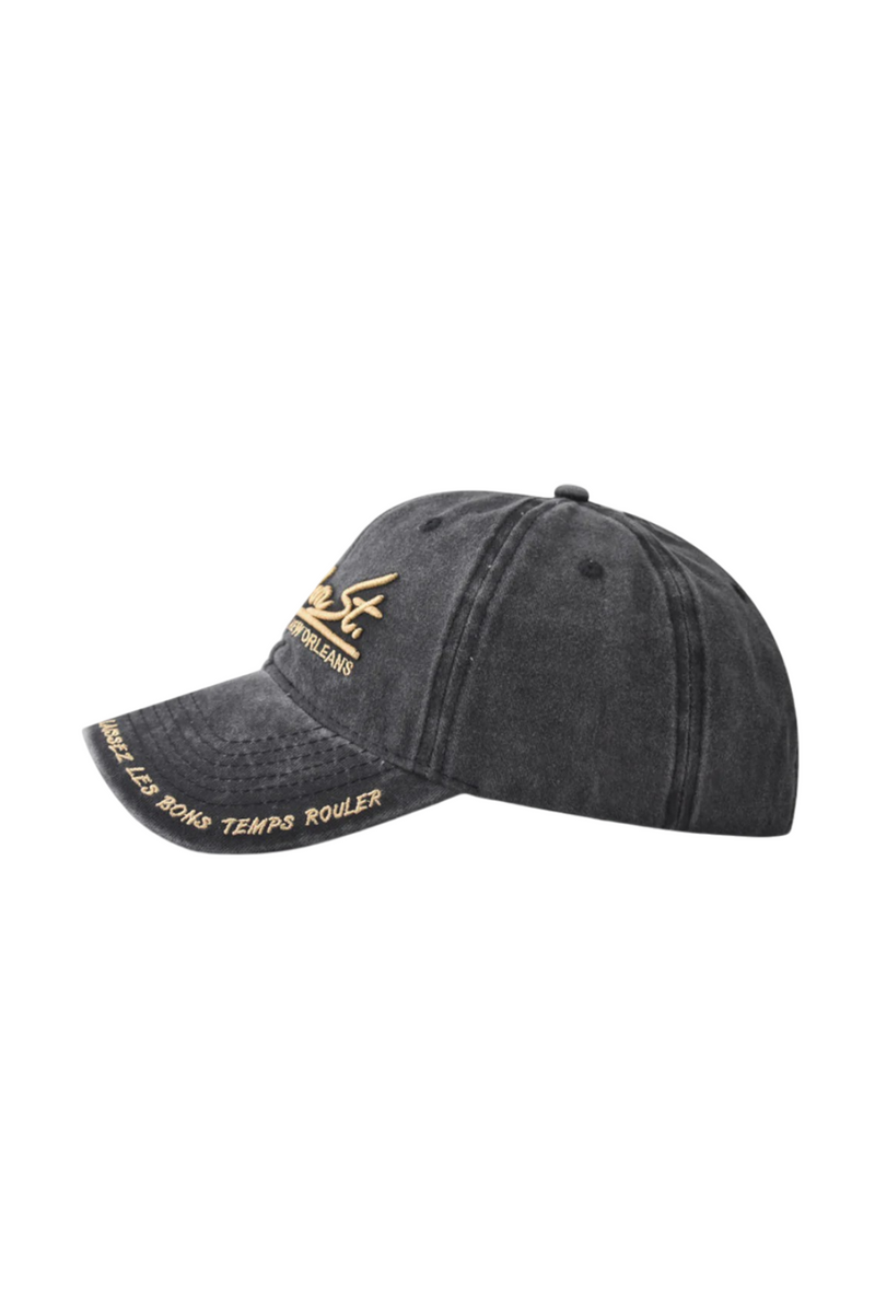 Zapora Grey LA Embossed Denim Cap for Urban Sophistication