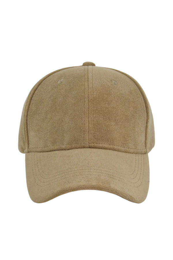 Zapora Timeless Suede Beige Cap for Effortless Style