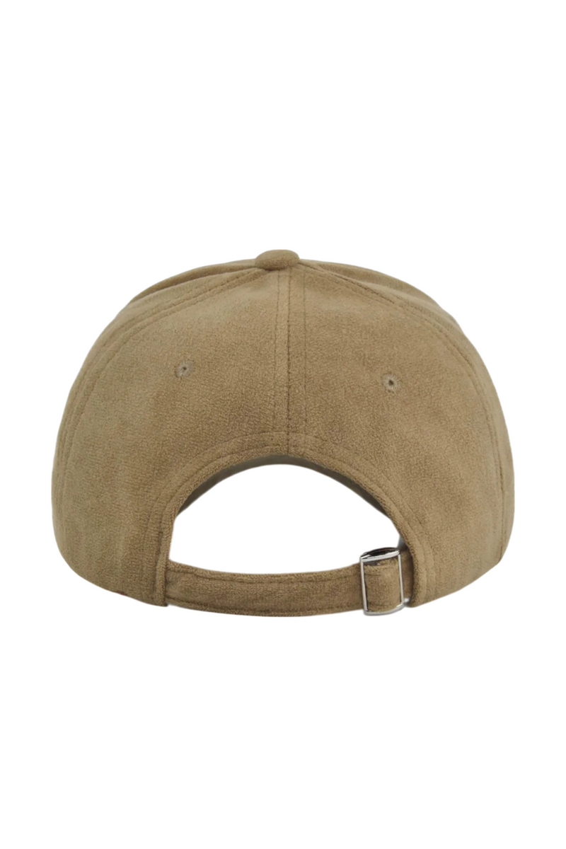 Zapora Timeless Suede Beige Cap for Effortless Style