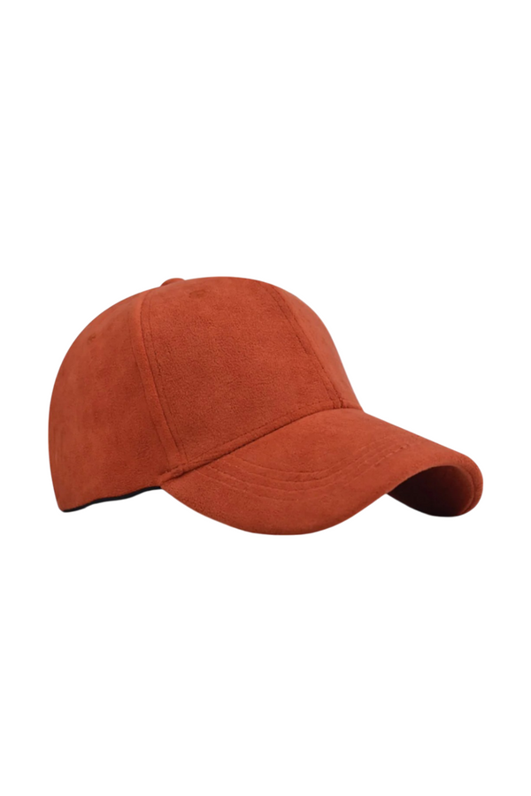 Zapora Vibrant Suede Orange Cap for Bold Everyday Style