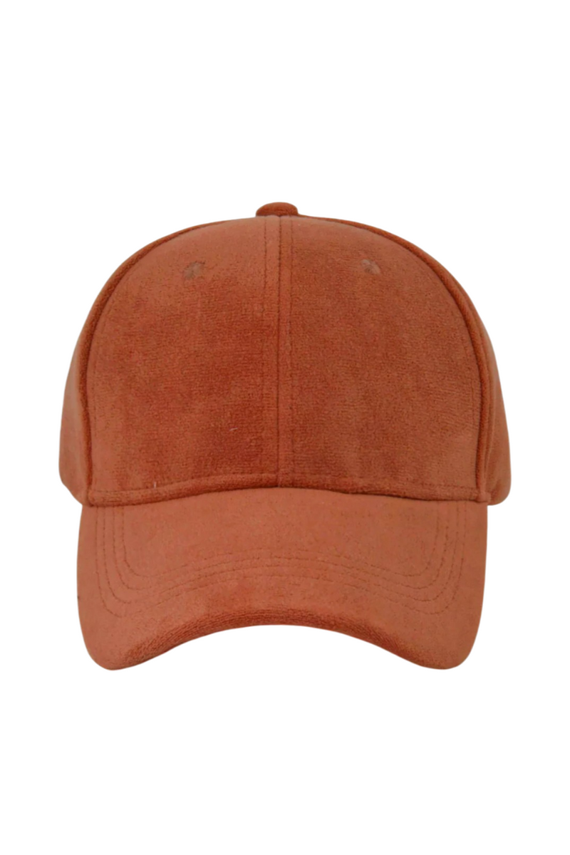 Zapora Vibrant Suede Orange Cap for Bold Everyday Style